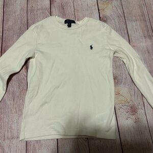 Polo by Ralph Lauren Cream Long Sleeve Tee